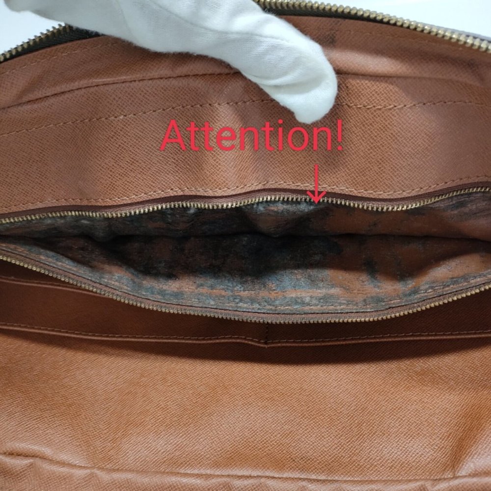 AUTH LOUIS VUITTON PORTE DOCUMENTS VOYAGE MONOGRAM LAPTOP CASE DUST BAG VI9001 - Picture 15 of 15